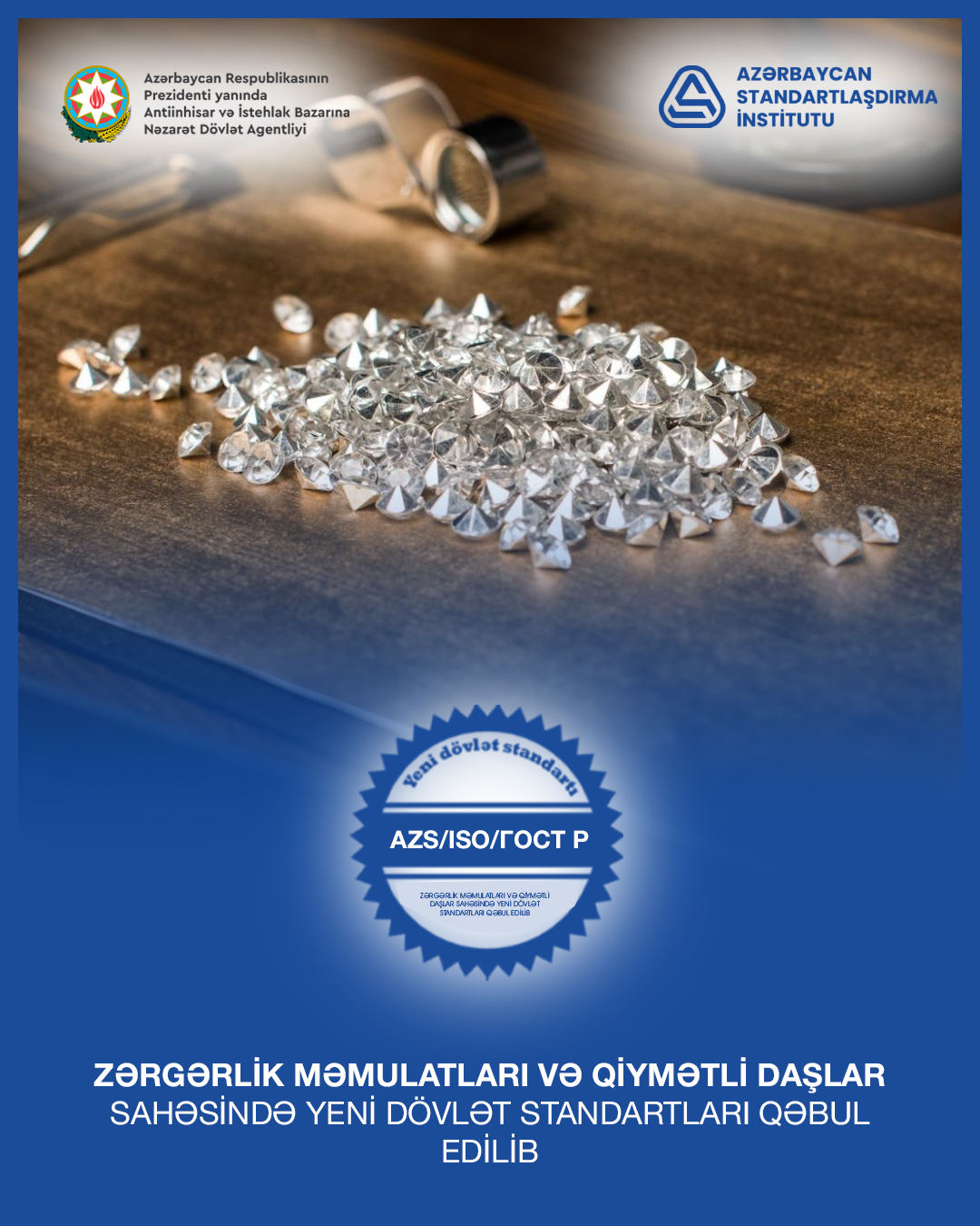 Azərbaycanda zərgərlik məmulatları və qiymətli daşlar sahəsində yeni dövlət standartları qəbul edilib