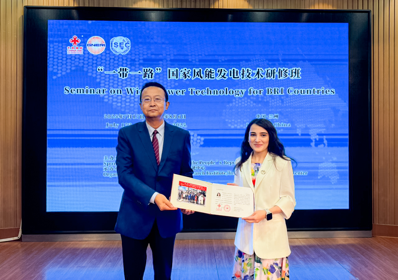 The Representative of AZSTAND participated  in International Seminar on Wind Power Technology
