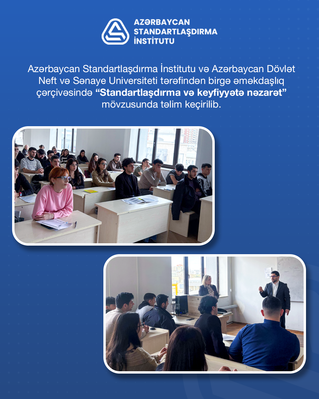 “Standartlaşdırma və keyfiyyətə nəzarət ” mövzusunda seminar təşkil olunub